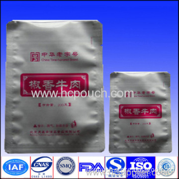Aluminum Laminated Foil Pouch With Tear Notch 
